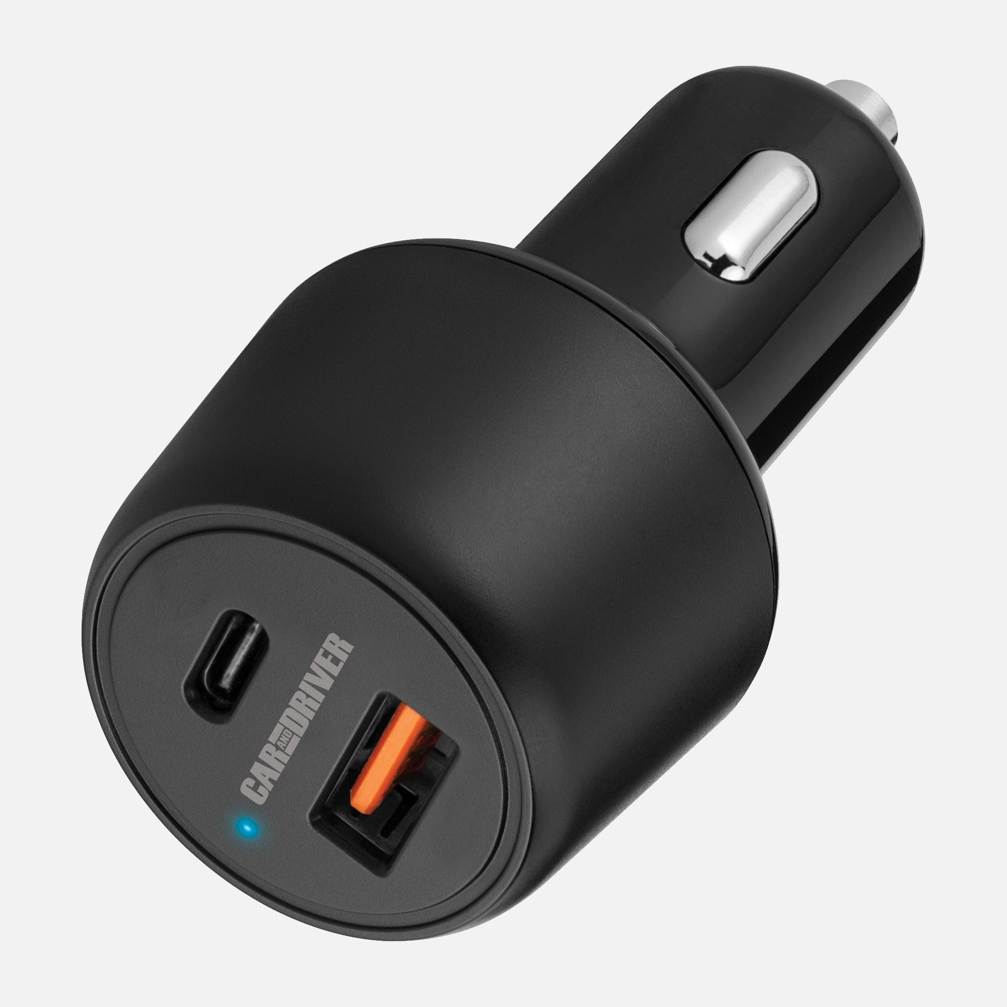 DUAL USB CAR CHARGER - CAR AND DRIVER 3175BK